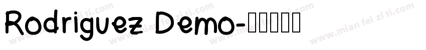 Rodriguez Demo字体转换